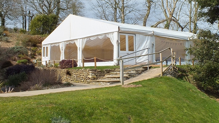 Have your Absolute Canvas wedding marquee at The Vean in Cornwall.